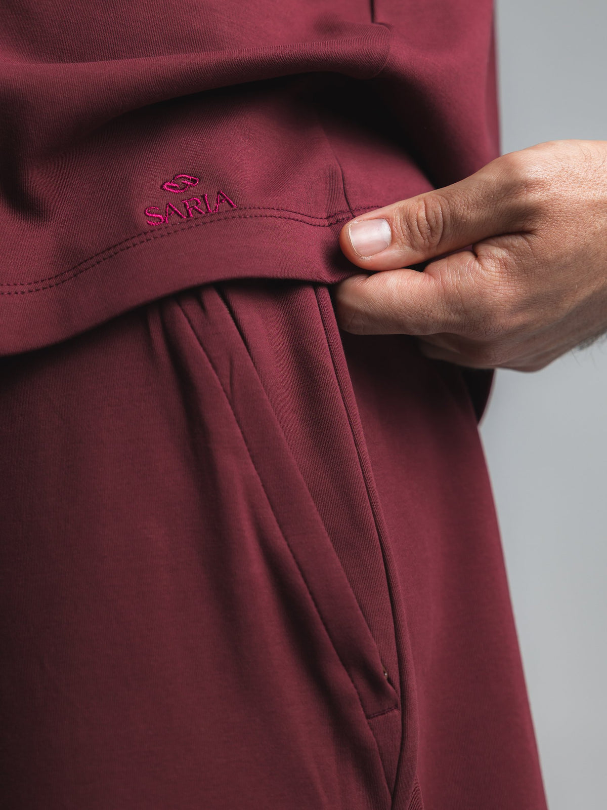 The Ease Set in Burgundy