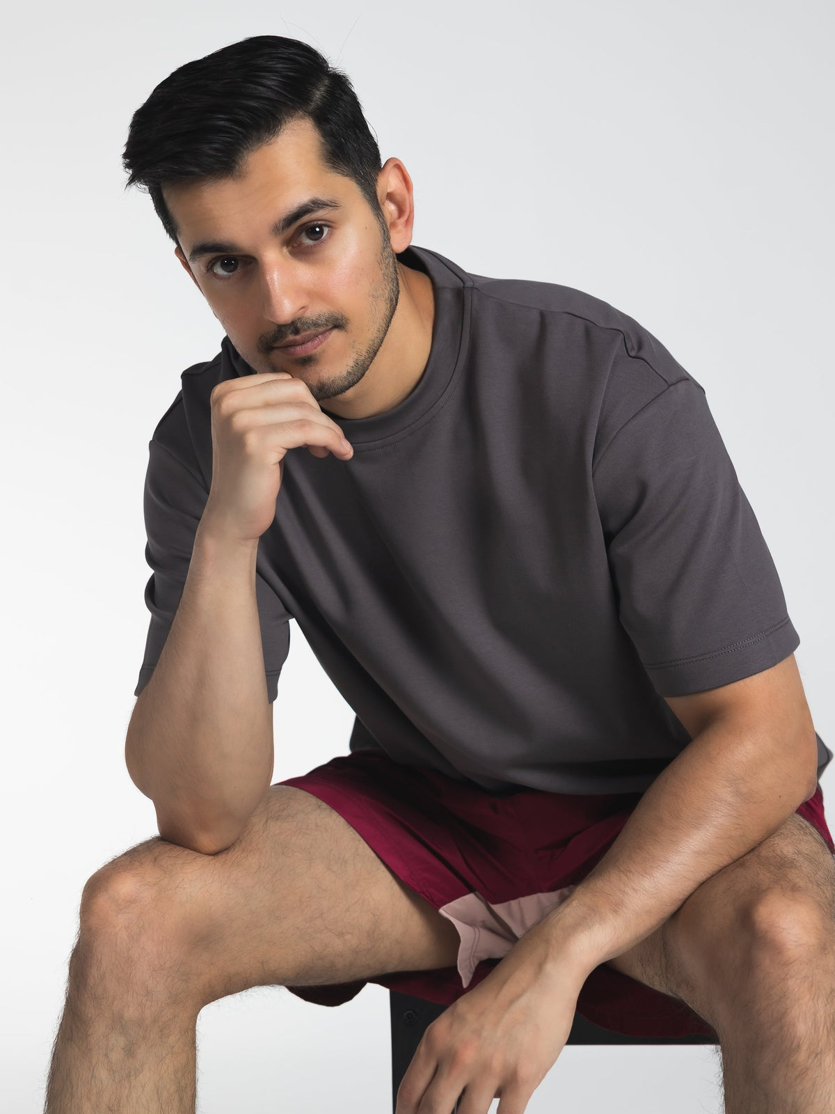 The Motion Shorts – Men in Burgundy