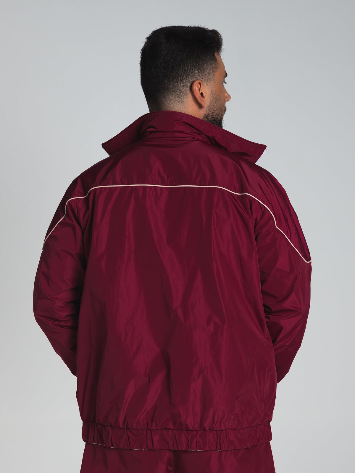 The Switch Jacket in Burgundy/Pink