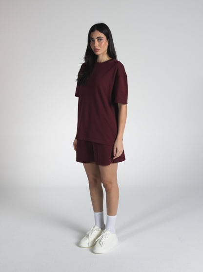 The Ease Set in Burgundy 