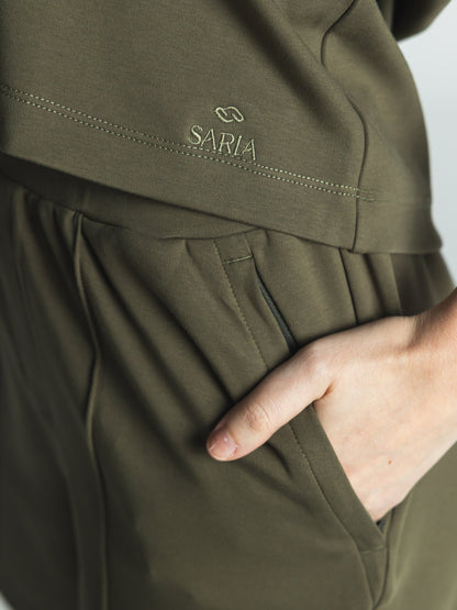 The Ease Set in Olive Green 