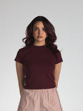 The Form Crop Top in Burgundy 