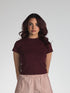 The Form Crop Top in Burgundy 