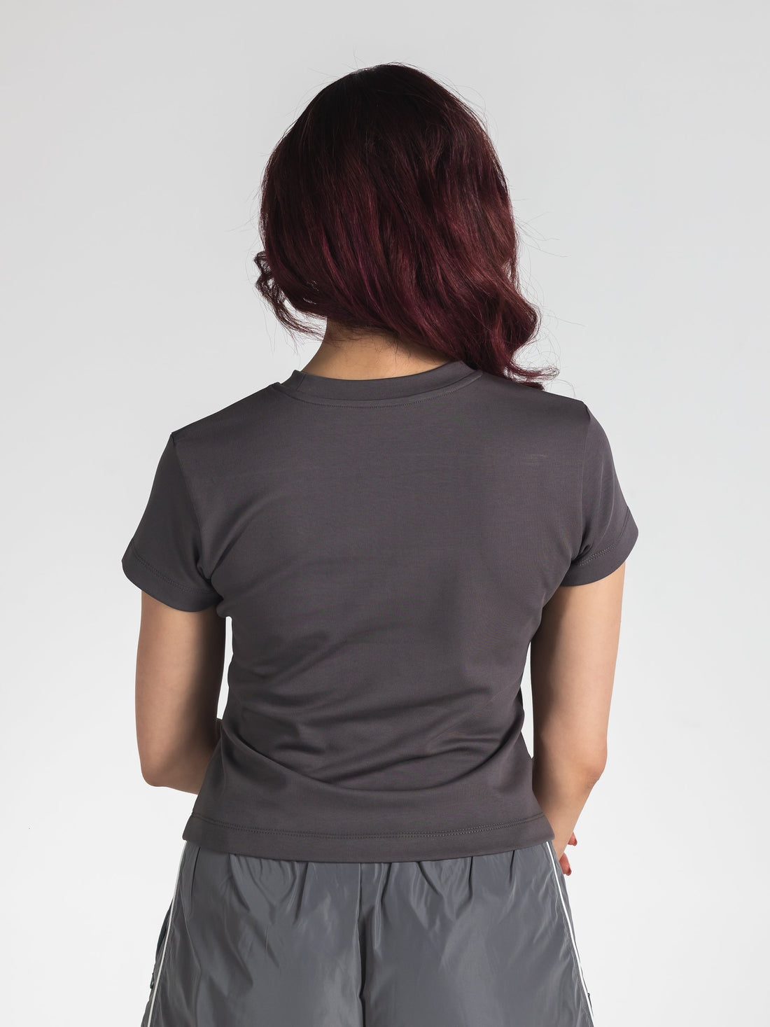The Form Crop Top in Burgundy 