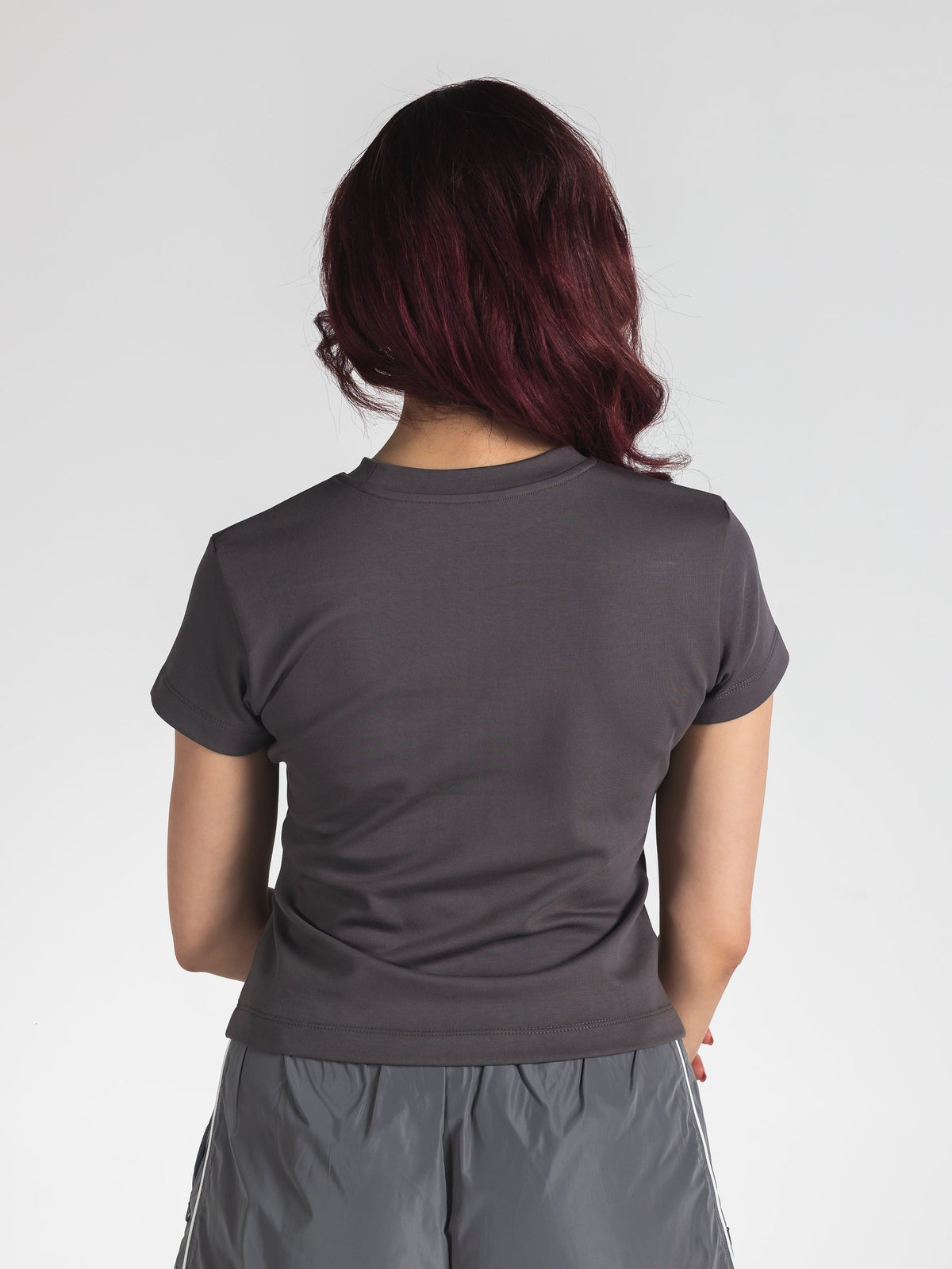 The Form Crop Top in Grey 