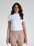 The Form Crop Top in White 