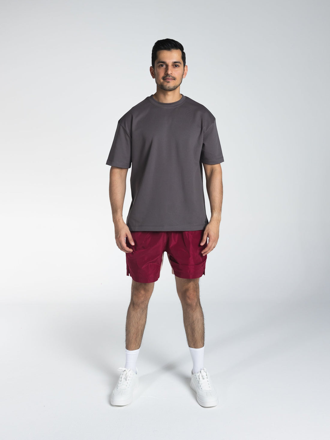 The Motion Shorts – Men in Burgundy 