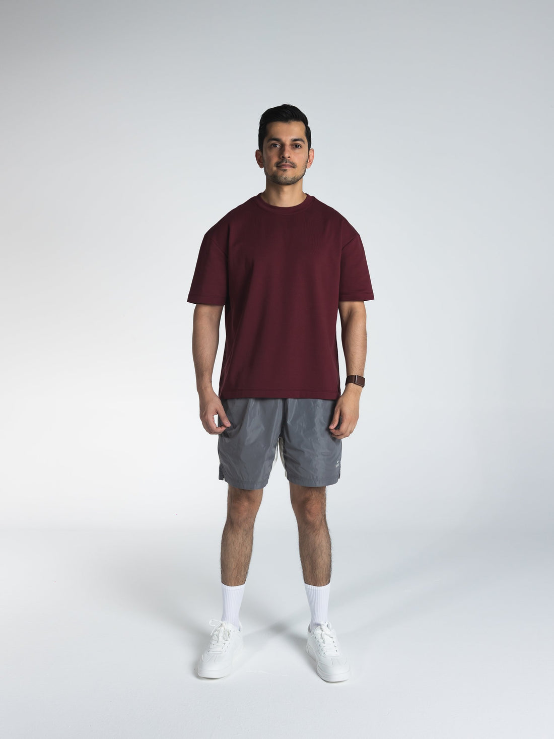 The Motion Shorts – Men in Burgundy 