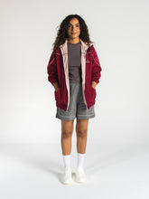 The Switch Jacket in Burgundy/Pink 