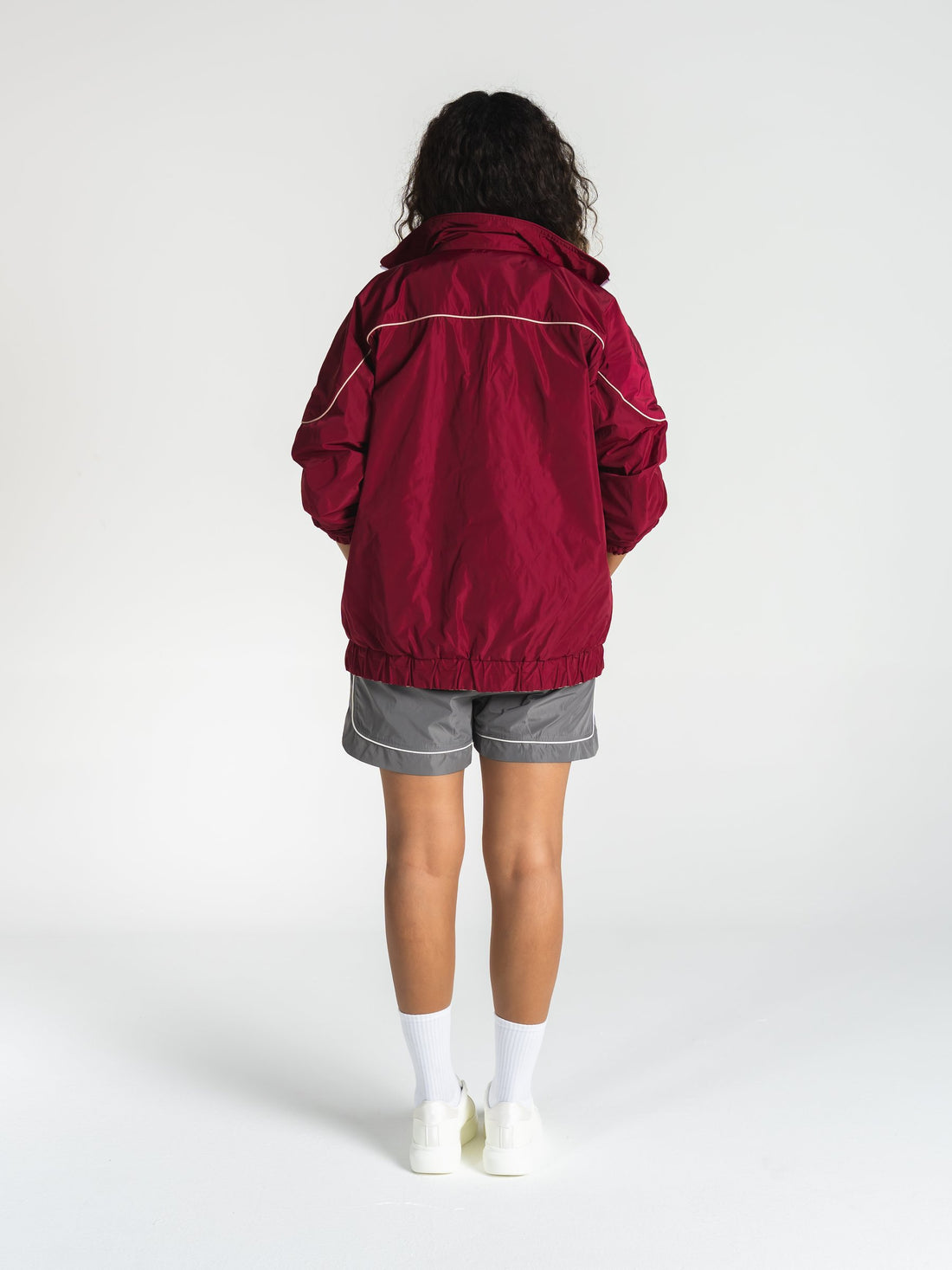 The Switch Jacket in Burgundy/Pink 