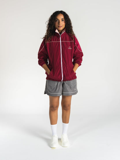 The Switch Jacket in Burgundy/Pink 
