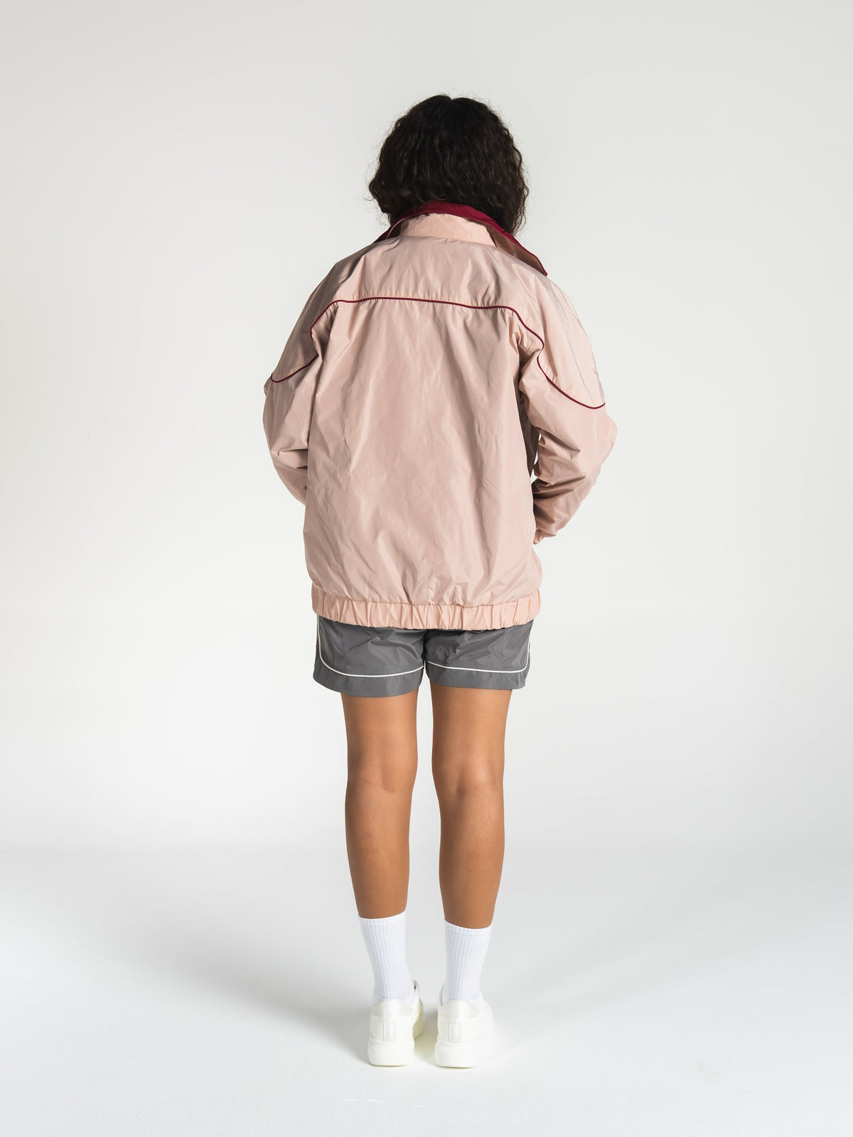 The Switch Jacket in Burgundy/Pink 