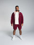 The Switch Jacket in Burgundy/Pink 