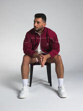 The Switch Jacket in Burgundy/Pink 