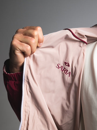 The Switch Jacket in Burgundy/Pink 