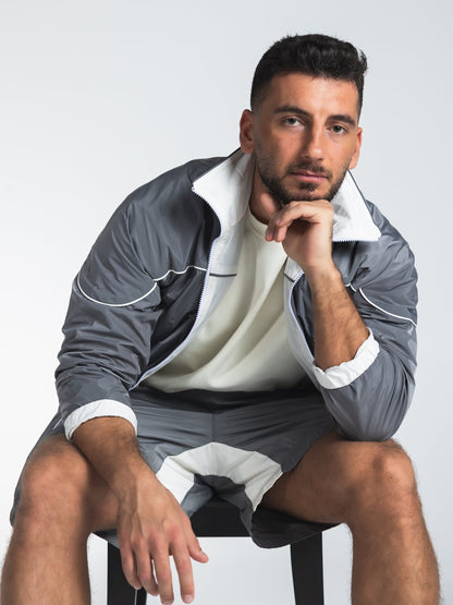 The Switch Jacket in Grey/Offwhite 